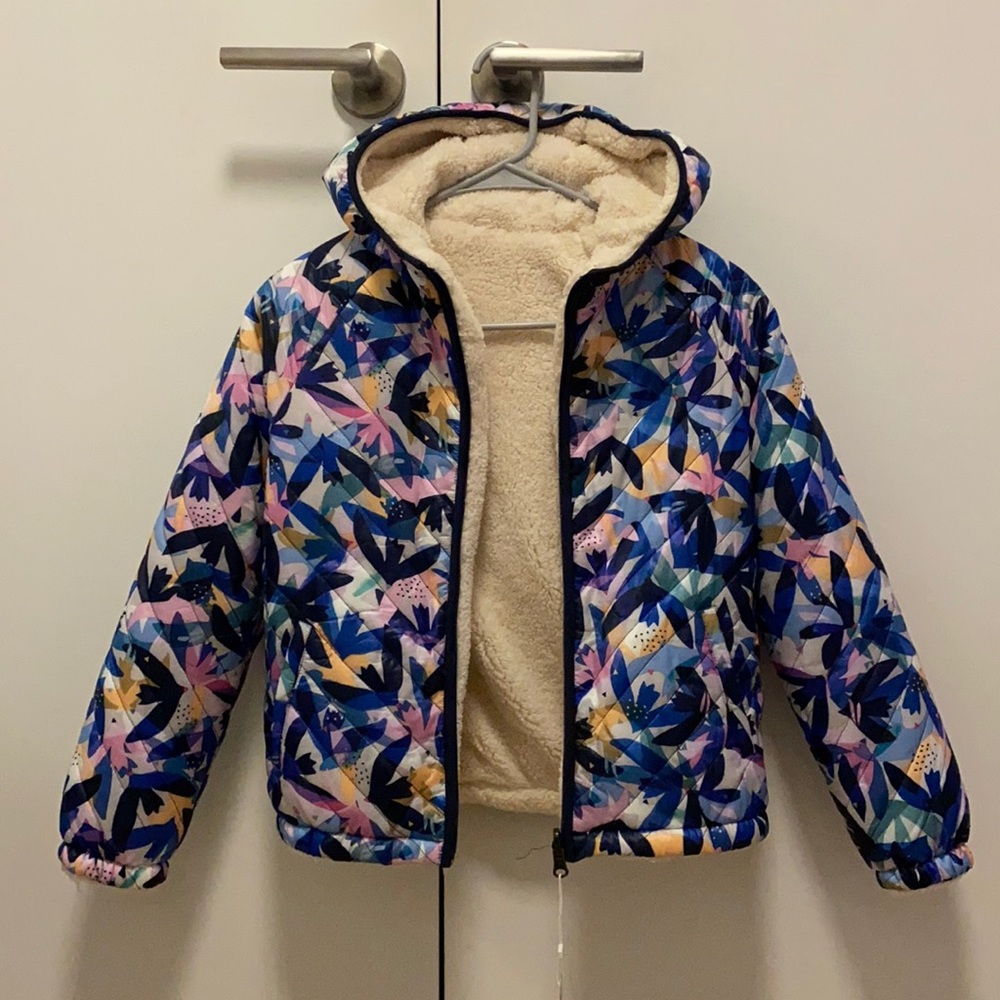 Catimini reversible warm coat size 10